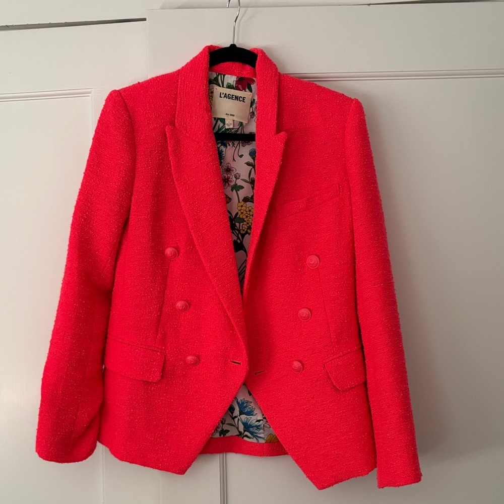 L'AGENCE Vibrant Pink Blazer